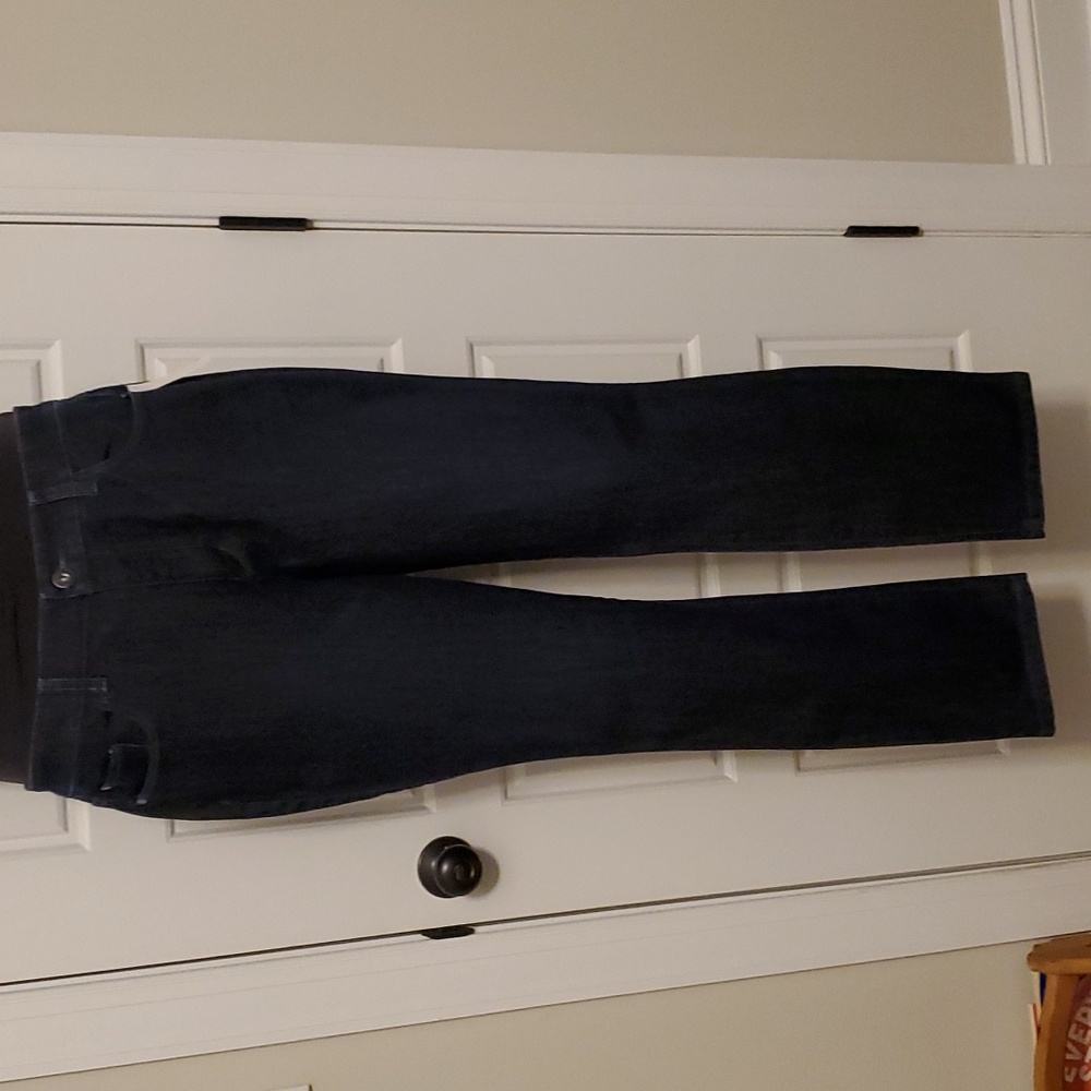 NWT denim tapered leg jean